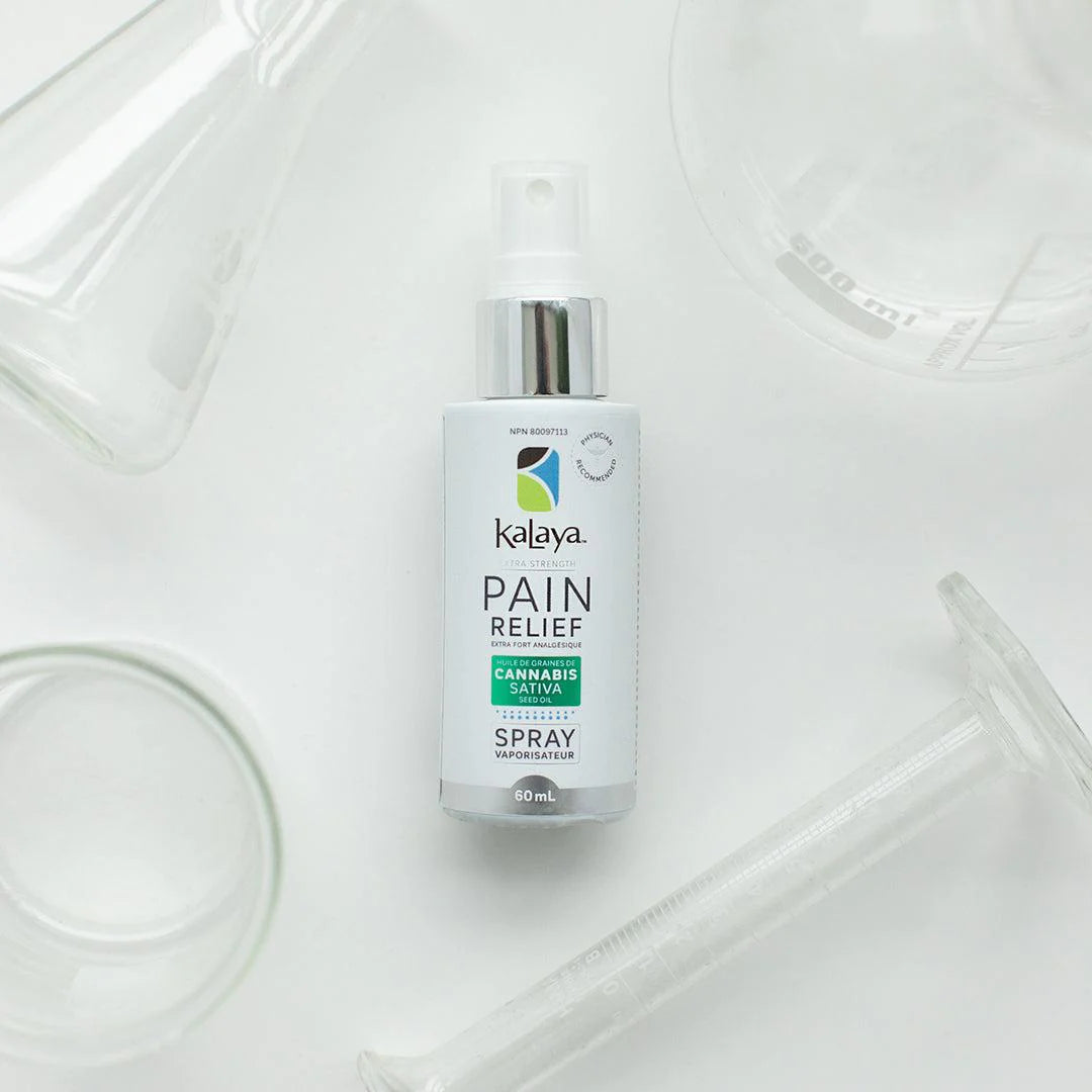 Kalaya Extra Strength Pain Relief Spray With Cannabis Sativa Seed Oil - Made in Canada