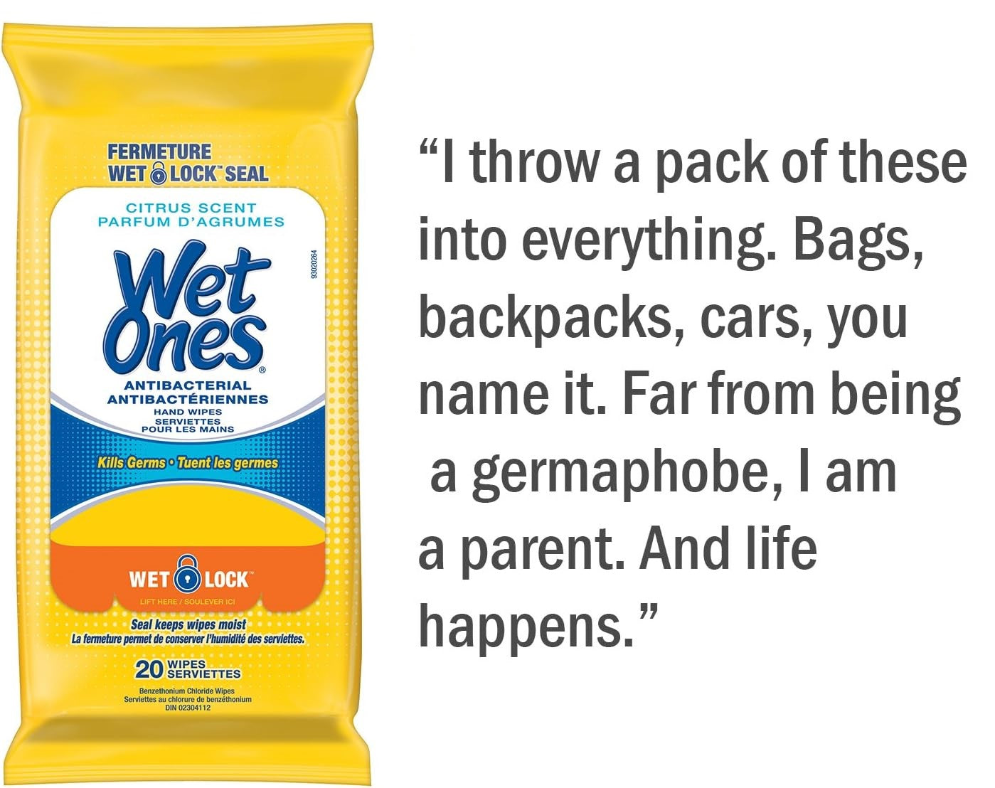 Wet Ones Citrus Scent Antibacterial Hand Wipes Review Canada