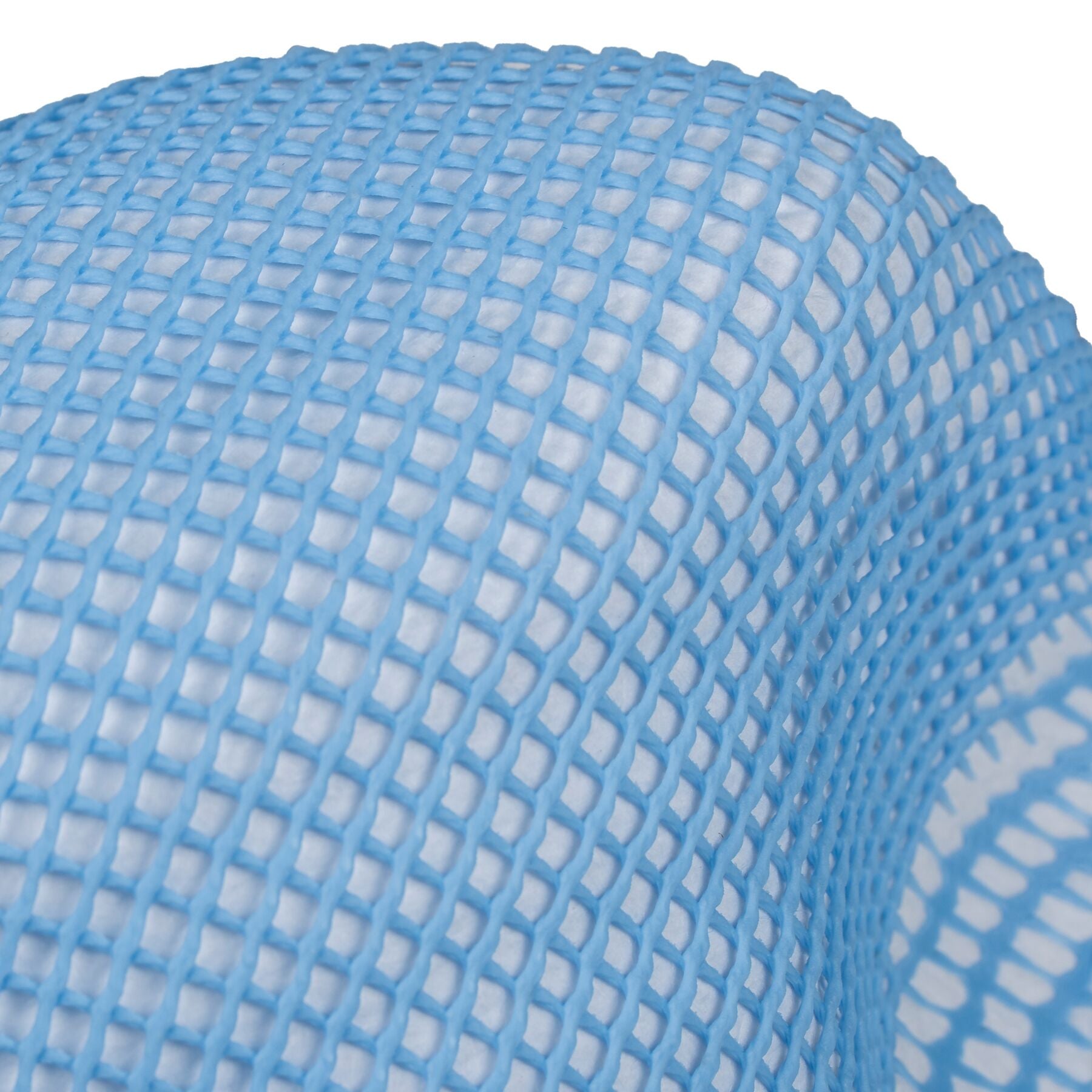 Closeup of Moldex dura-mesh exterior 1500 series NIOSH N95 healthcare respirator in blue colour at Canada Strong Mask