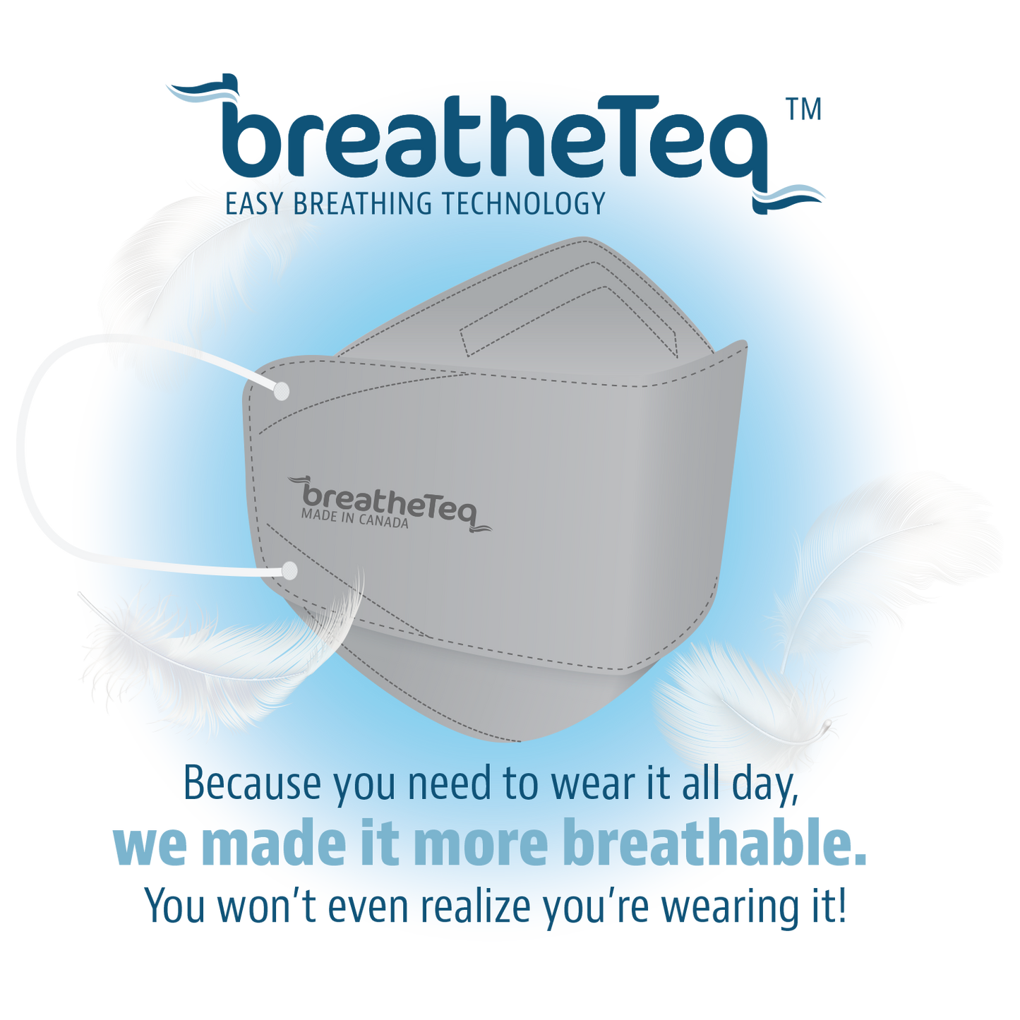 BreatheTeq the most breathable KN95 mask in Canada