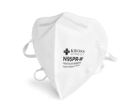 Kross Direct N95 PR-W Made in Canada Respirator Mask
